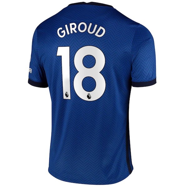 Maglia Chelsea NO.18 Giroud 1ª 2020-2021 Blu